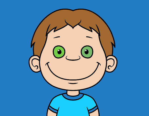 clipart de cara de niño pequeño