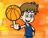 Jugador de baloncesto junior