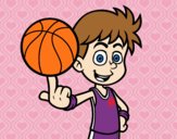 Jugador de baloncesto junior