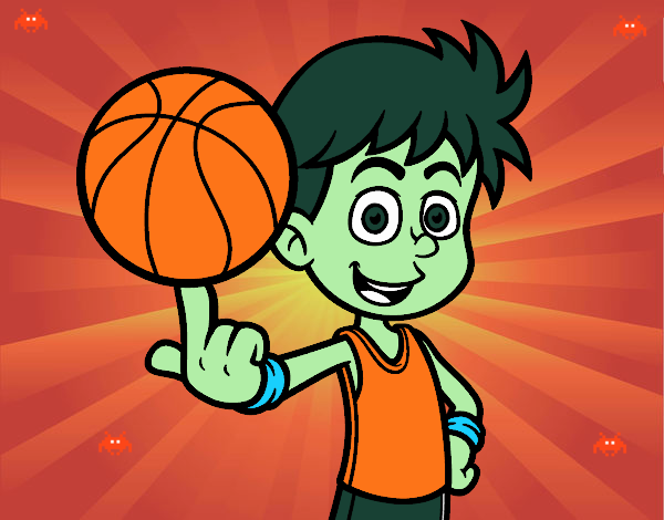 Jugador de baloncesto junior