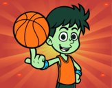 Jugador de baloncesto junior