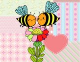 Pareja de abejas