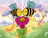 Pareja de abejas