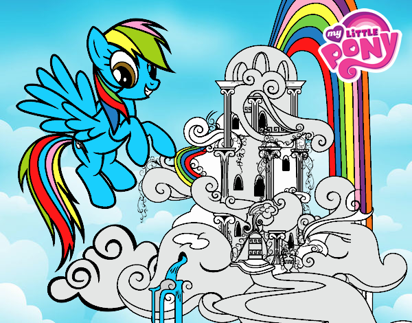 Rainbow Dash en su palacio