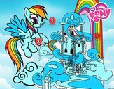 Rainbow Dash en su palacio