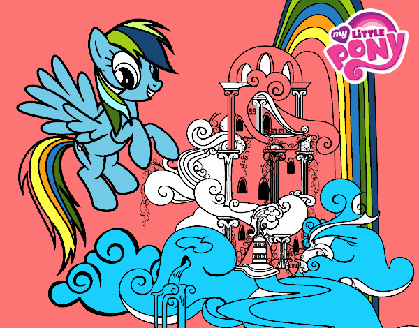 Rainbow Dash en su palacio