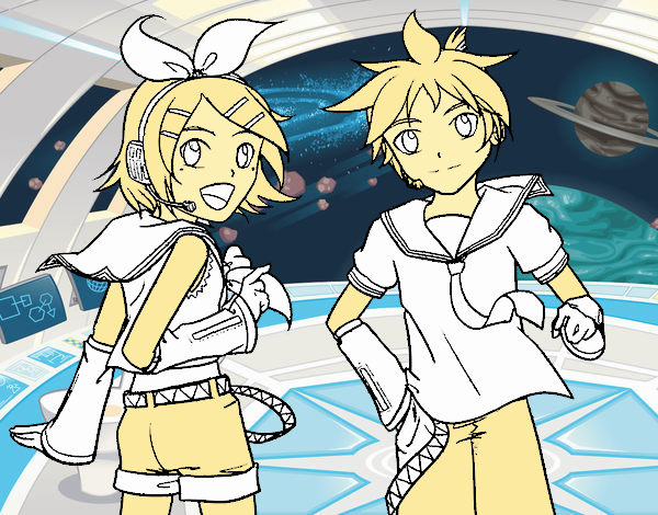 Rin y Len Kagamine Vocaloid