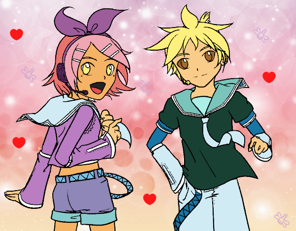 Rin y Len Kagamine Vocaloid