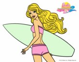 Barbie surfera