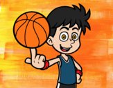 Jugador de baloncesto junior