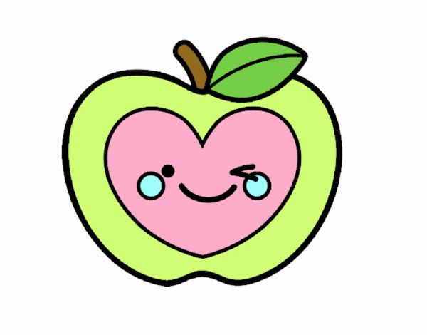 Manzana corazón