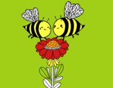 Pareja de abejas