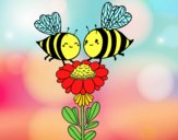 Pareja de abejas