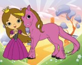 Princesa y unicornio