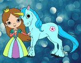 Princesa y unicornio