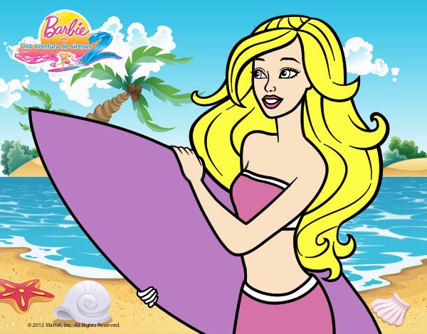 Barbie va a surfear