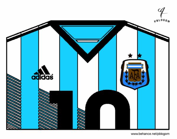 Camiseta del mundial de fútbol 2014 de Argentina