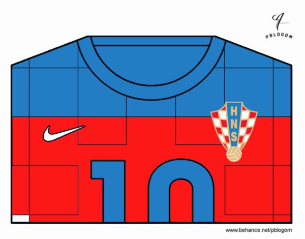 Camiseta del mundial de fútbol 2014 de Croacia