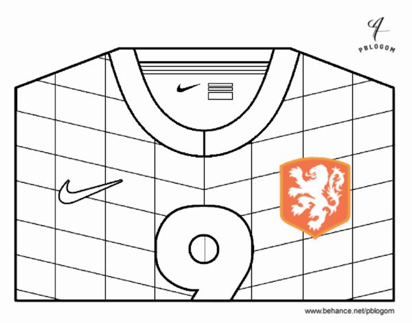 Camiseta del mundial de fútbol 2014 de Holanda