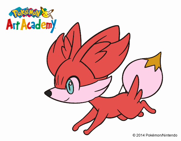 Fennekin corriendo