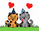 Gatos de cumpleaños