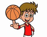 Jugador de baloncesto junior