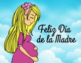 Mamá embarazada en el día de la madre