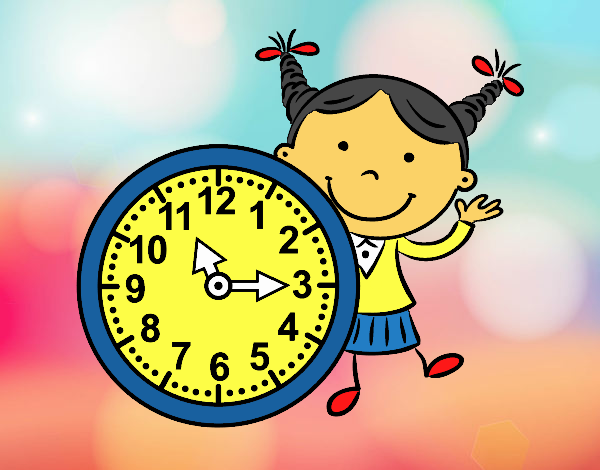 Niña con reloj