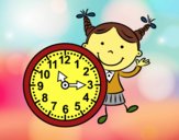 Niña con reloj