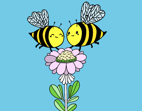 Pareja de abejas