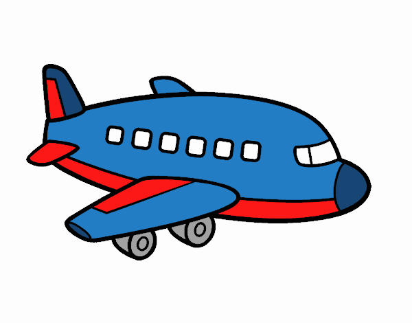 Dibujo de Un avión de pasajeros pintado por en  el día 13-03-22  a las 13:53:28. Imprime, pinta o colorea tus propios dibujos!