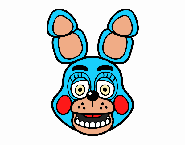 Cara de Toy Bonnie de Five Nights at Freddy's