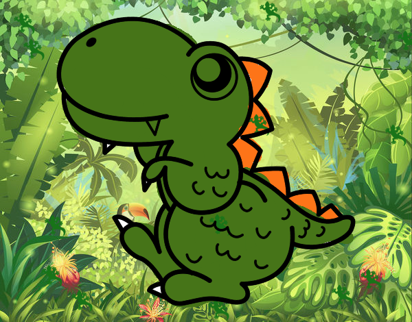 Estegosaurio de perfil