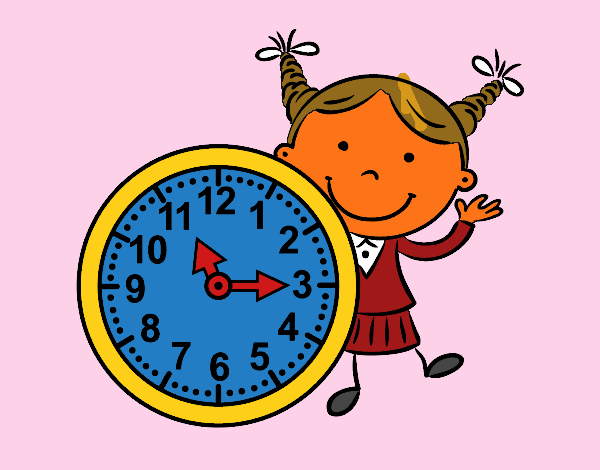 Niña con reloj