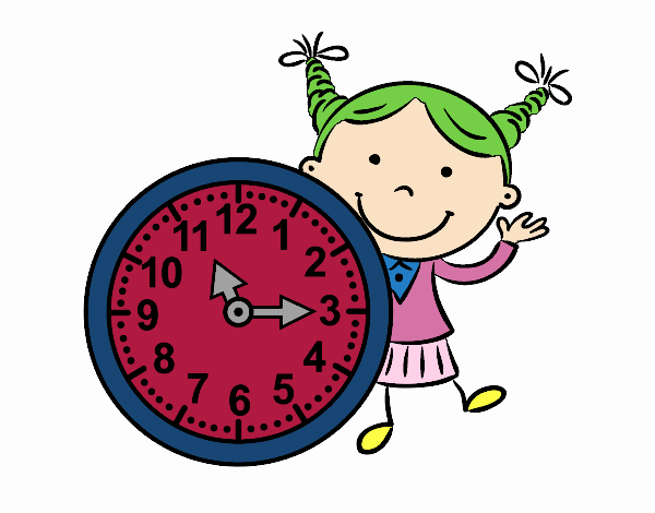 Niña con reloj