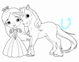 Princesa y unicornio