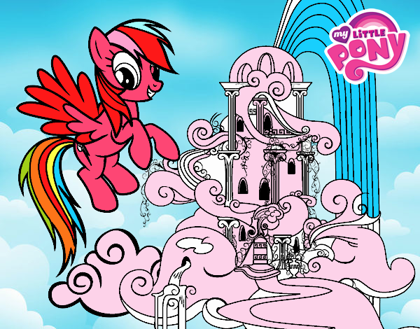 Rainbow Dash en su palacio