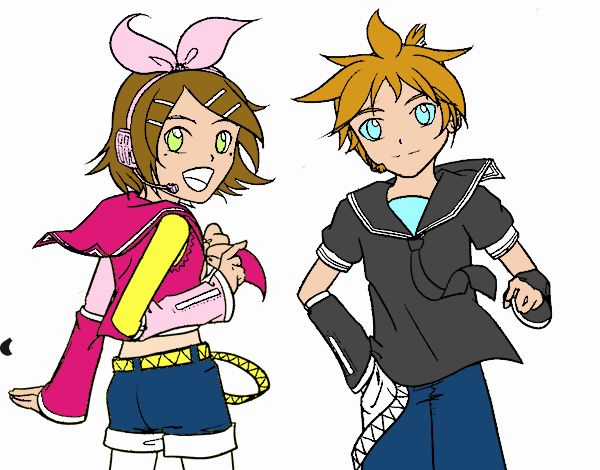 Rin y Len Kagamine Vocaloid