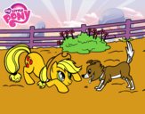 Applejack y Winona