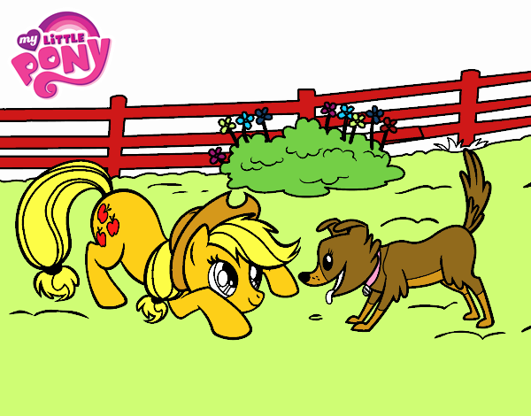 Applejack y Winona