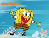 Bob Esponja saludando