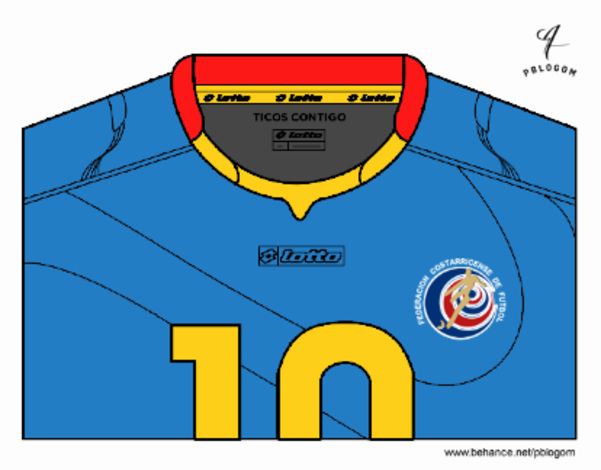 Camiseta del mundial de fútbol 2014 de Costa Rica