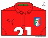 Camiseta del mundial de fútbol 2014 de Italia