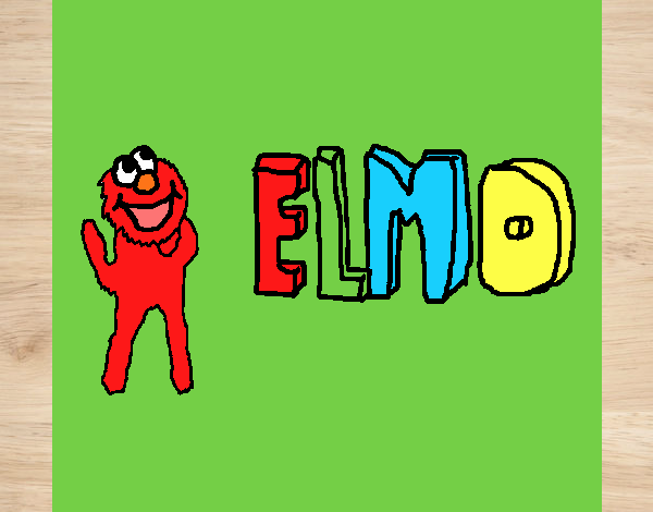  Dibujo de Elmo   pintado por en Dibujos.net el día