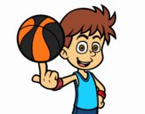 Jugador de baloncesto junior