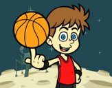 Jugador de baloncesto junior