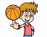 Jugador de baloncesto junior