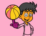 Jugador de baloncesto junior