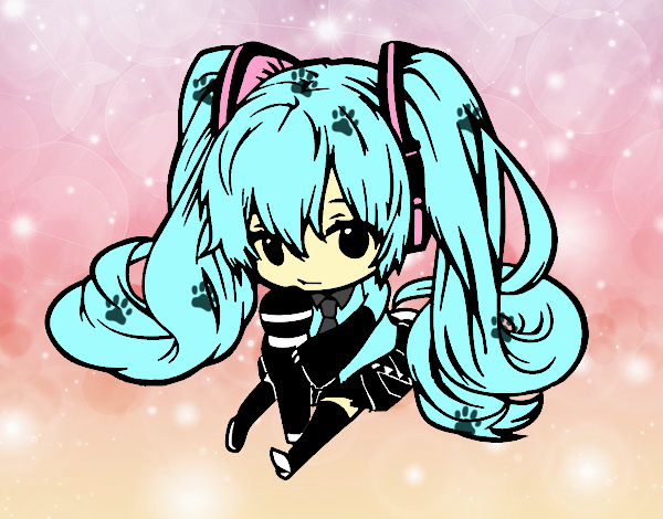 Miku cantadora.