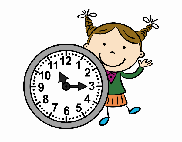 Niña con reloj